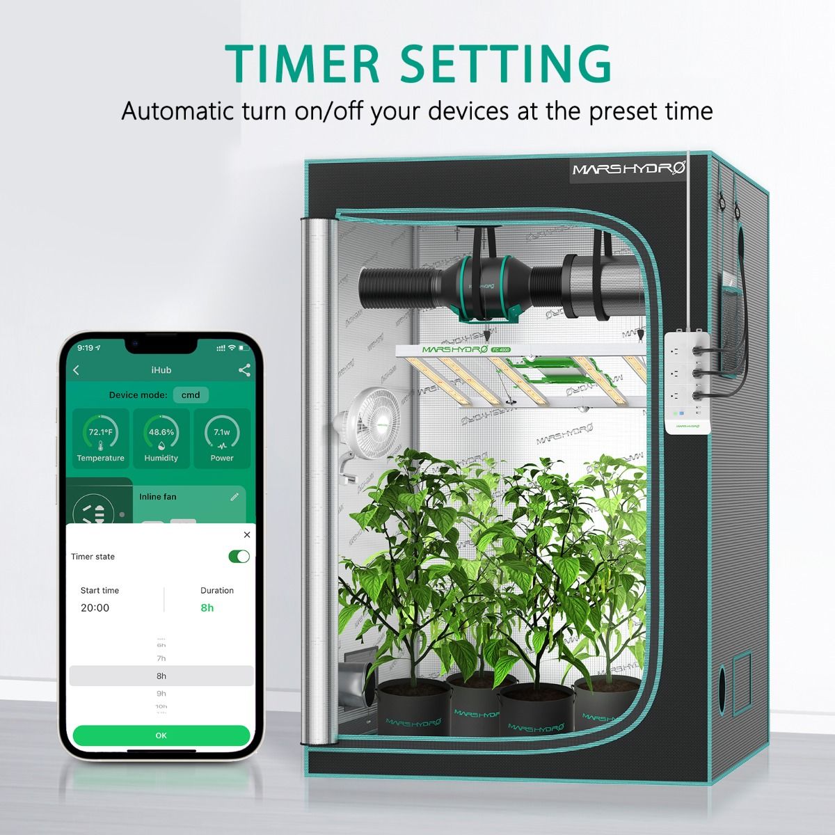 Mars Hydro iHub Smart Power Strip For Smart Indoor Grow