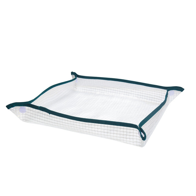 Waterproof Plant Repotting Mat - 50cm/68cm/100cm Square  Potting Tarp for Indoor Use