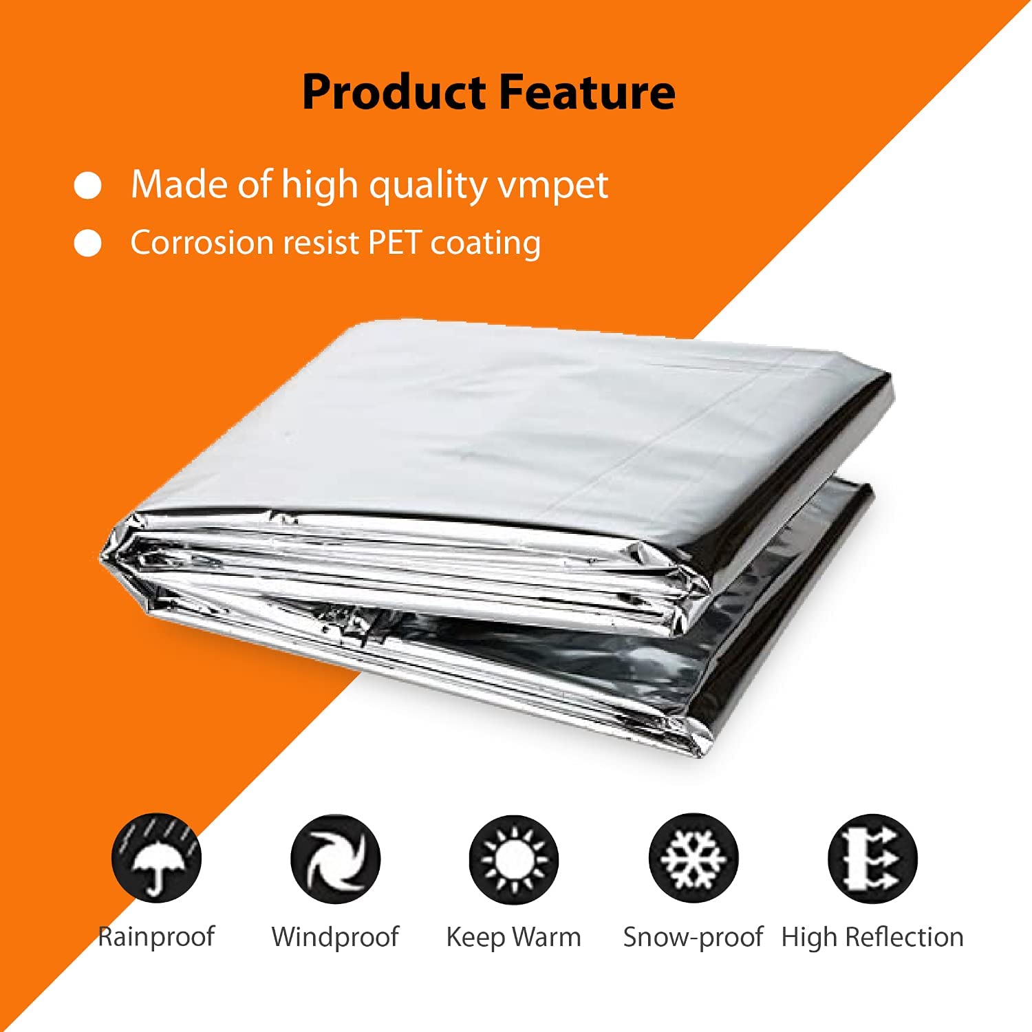 2/6 Pack Silver Reflective Mylar Films - 210x130cm for Grow Tents and Greenhouses