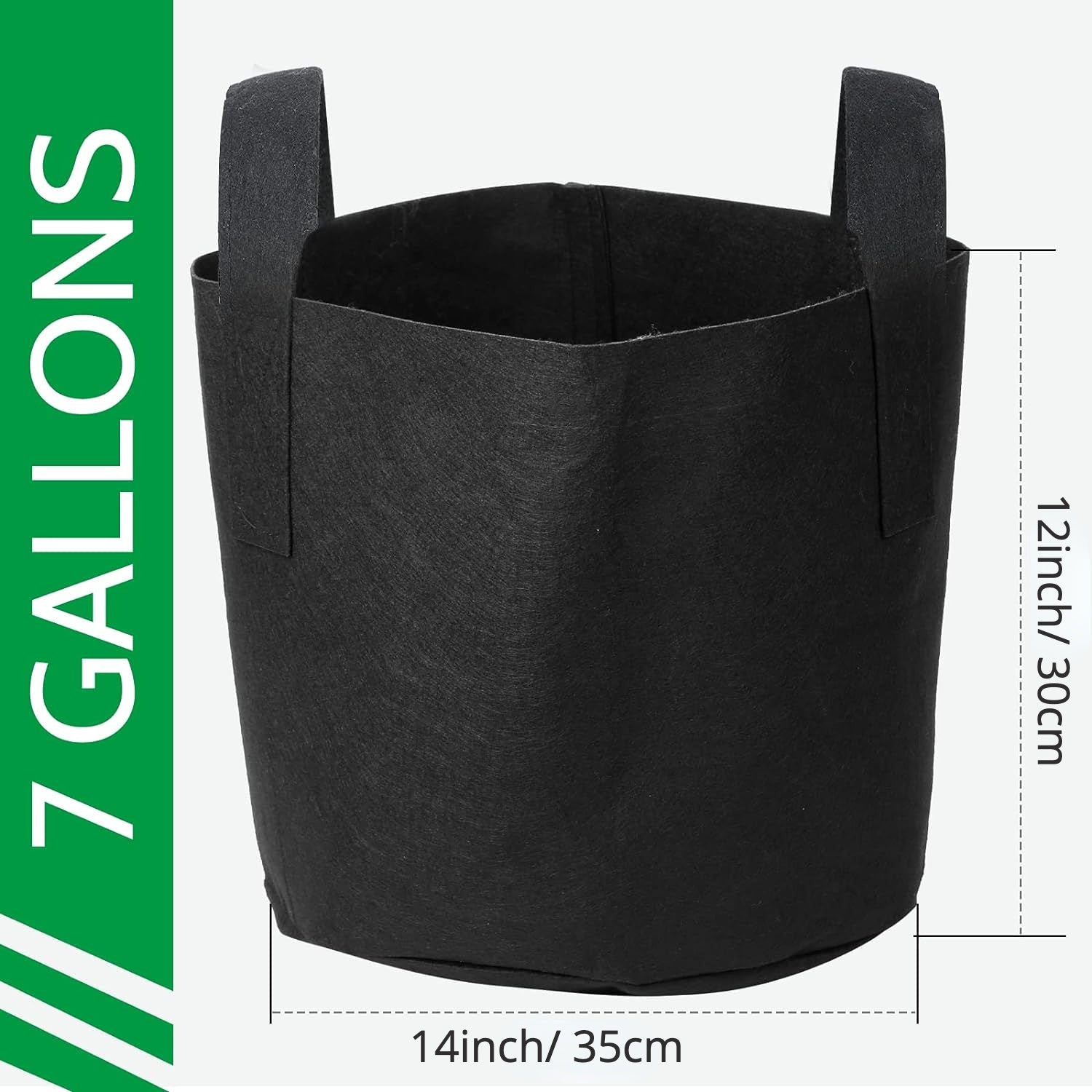 Growhouse Heavy Duty Grow Bags 1/2/3/5/7/10/20/30/40/50/100 Gallons